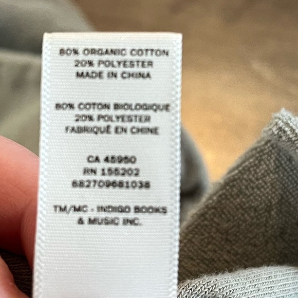 Love & Lore Long Sleeve Pale Green Terrycloth Hoodie Small - Picture 8 of 9